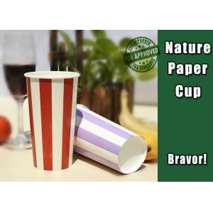 China 12oz Eco Friendly Double PE Coated Cold Drink Paper Cup with Water based ink Flexo Printing supplier