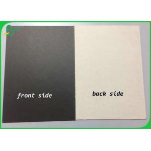 China 2mm 3mm Grey Back Laminated Black Paperboard Recycled For Archives Folders wholesale