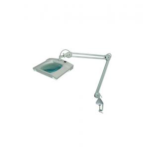 China Square Led Lighted Desk Magnifying Lamp , Freestanding 5x Magnifying Led Lamp Compact supplier