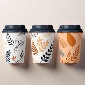 China コーヒーミルクと熱飲料用紙カップのための100%生物分解可能,環境にやさしい,プラスチックのない水性コーティング wholesale
