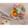 China RoHS GOTS Reusable Cotton Produce Grocery Bags Net Shopping Bag Washable Foldable TUV wholesale