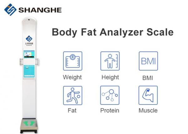 Eletronic Balance Body Composition Analyzer Machine , White Medical Body