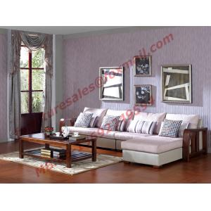 Solid Wooden Frame with Fabric Sectional Sofa in Home Furniture Set