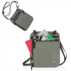 Slim Multifunctional RFID Blocking Neck Wallset Waterproof Travel Bags With Shoulder Strap