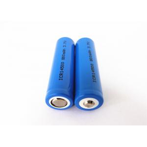 Flashlight Small Lipo Battery , 14500 Rechargeable Lithium Ion Battery 3.6v / 3.7v 800mah