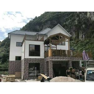 Luxury Prefab Vacation Villa Anti Earthquake And Wind Resist Prefabricated Light Gauge Steel Villa