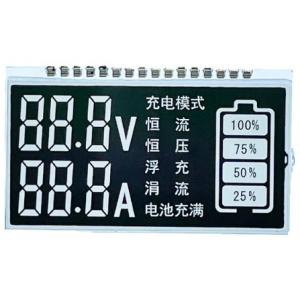China Customized Voltmeter LCD Display 6 O′Clock Segment LCD Display supplier