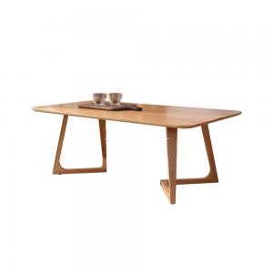 Solid Oak Wood Coffee Table Modern Sofa Table