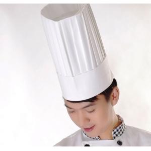 China Disposable Chef Hats Paper Forage Cap For Kitchen / Restaurant Serving With Air Holes Free supplier