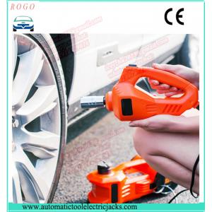 China emergency tyre change tools 3 tons auto lift electric  jack with wrench and air compressor supplier