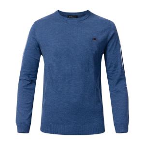 China Crew Neck Knitted Mens Wool Pullover Sweaters Anti - Shrink For Autumn / Winter supplier