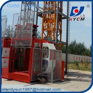 China SC200/200 4ton double cages passenger lift with rack and pinion supplier