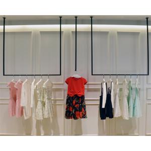 Simple Design Hanging Clothes Display Rack / Retail Clothing Racks 3 Meters Height