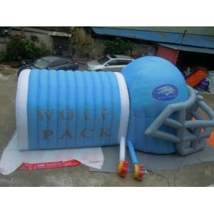 China Cheap Inflatable Helmet Tunnel, mascot Football blast tunnel for sale supplier