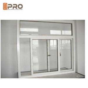 China Powder Coated Office Interior Aluminium Sliding Windows Customized Size sliding window profile mechanism sliding window supplier