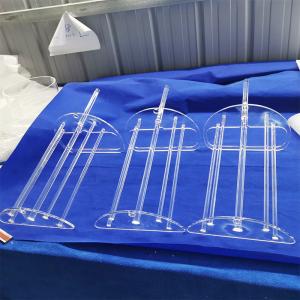 Quartz Instrument Semicondutor Insert Slotted Wafer Carrier Quartz Glass Boat for diffusion