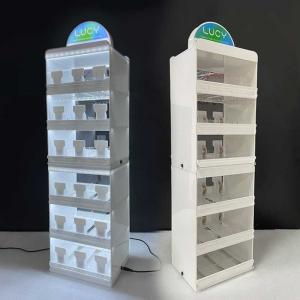 China Layers Free Combination Metal Tobacco Cigarette Display Cabinet Rack supplier