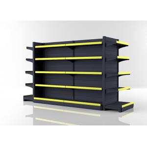 China 5 Levels Commercial Gondola Shelving / Durable Grocery Display Shelves supplier