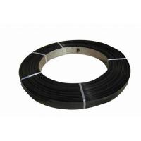 China 0.9*19mm Hoop Iron Sgcc Steel Packing Strips Black Color For Manual Packing on sale