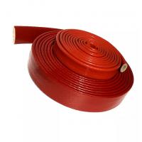 China 20m 66ft Silicone Coated Fiberglass Heat Sleeve 15mm ID  To Protect Fuel Lines on sale
