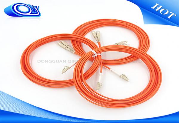 LC FC ST SC Fiber Optic Patch Cord 3 Meter Low Insertion Loss For Multimedia