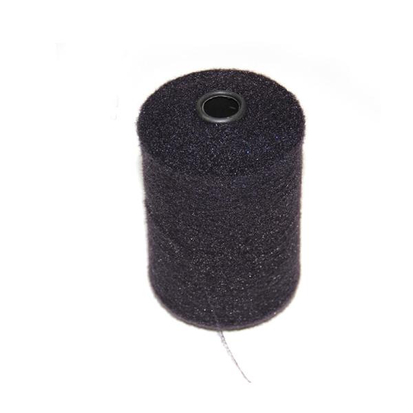 0.9cm NM16 Black/Red Crystal Nylon Feather Yarn For Sweaters
