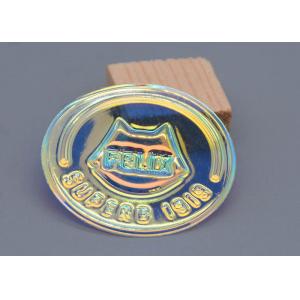 China Transparent Rainbow Apparel Patch Custom Embossed 3D Logo PVC Film Material supplier