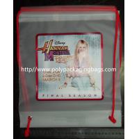 China Clear Drawstring Plastic Bags For Hannah Montana Forever DVD on sale
