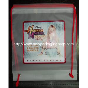 Clear Drawstring Plastic Bags For Hannah Montana Forever DVD