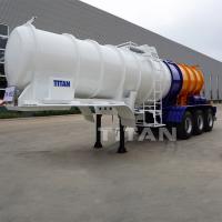 China TITAN 3 essieux semi-remorque citerne pour transporter de l'acide sulfurique et de l'hydroxyde de sodium on sale
