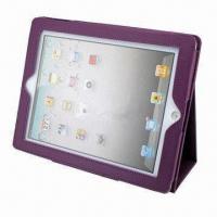 Smart Leather Cover/Case for iPad 2/New iPad 3/V3 HD, with Stand, Various Colors are Available