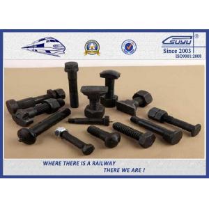 China High Tensile Strength Railroad Track Bolts and Nuts Fish bolt used for rail joints wholesale