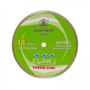 14 Inch Continuous Rim Diamond Blade For Angle Grinder 350mmx2.2/3.2x10x25.4mm