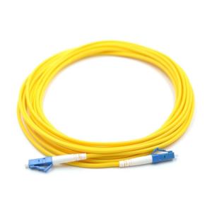 FC / SC / LC / ST UPC Polish Singlemode Fiber Optic Jumper 3m Yellow