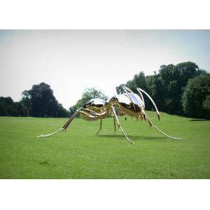 Mirror Polishing Giant Ant Stainless Steel Sculpture Corrosion Stability