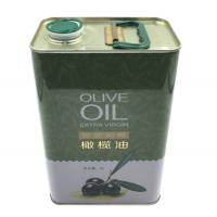 China Waterproof 2L Rectangular Olive Oil Tin Cans CMYK Printing on sale