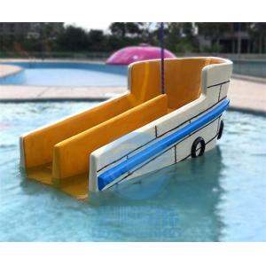 Commercial Mini Pool Slide Fiberglass Water Park Pool Slide Anti Static For Hotel