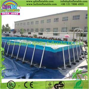 China Above Ground Swimming Pool, Metal Frame Pool supplier