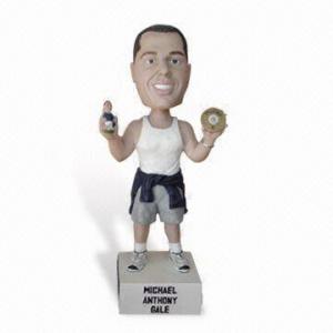 China Home Decorating Custom Epoxy Resin Ctafts Athlete Player Bobble Head for Collectible supplier