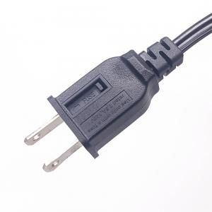 18AWG US Power Cord , NEMA 1-15P 2.5 Amp Fuse Plug AC Power Supply Cord