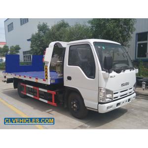China White 100P 98hp ISUZU Tow Truck Flatbed Wrecker Truck Light Duty 4 Ton supplier