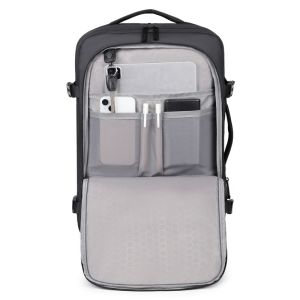 China Custom Logo/Graphic Printing External Frame Multifunctional Business Laptop Bags with Plain Pattern Type and Cotton Lining wholesale