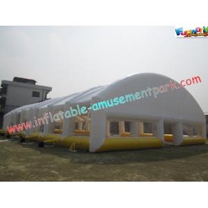 China Waterproof Inflatable Party Tent 0.4mm PVC Tarpaulin With 31L x 16W x 6H Meter supplier