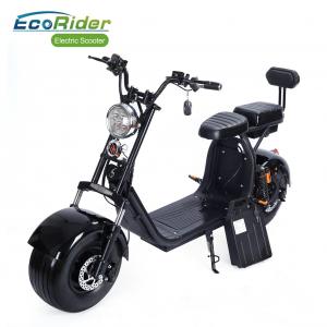 China 1000 W 2 Wheel Electric Scooter 12Ah 20Ah Double Rechargeable Battery 40km/h supplier