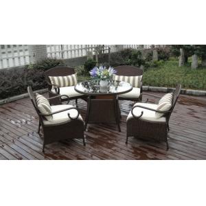 Garden Outdoor Rattan Sofa Set , Luxury Hairy Rattan Furniture