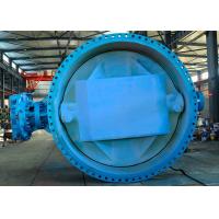 China AWWA DN3000 Blue High Performance Butterfly Valves , Medium Pressure Ductile Iron Butterfly Valve on sale