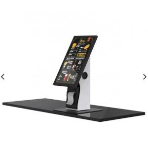 Restaurant Food Self Service POS Kiosk Information Mini Kiosk With Printer Holder