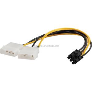 China 6-Pin PCI Express ao cabo do adaptador do poder de dois 4-Pin Molex supplier