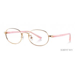 China PARIM Round Kids Eyeglass White Rose Gold Mental Optical Frames Prescription Eyeglass Frames supplier