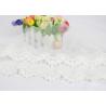 Off White Cotton Embroidered Lace Trim For Sewing Clothes / DIY Wedding Dress